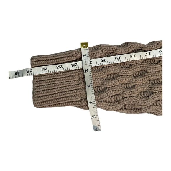 H&M Women’s Brown Size Small Chunky Cropped Turtleneck Crop Sweater - Picture 10 of 11